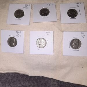 6 Jefferson Nickels